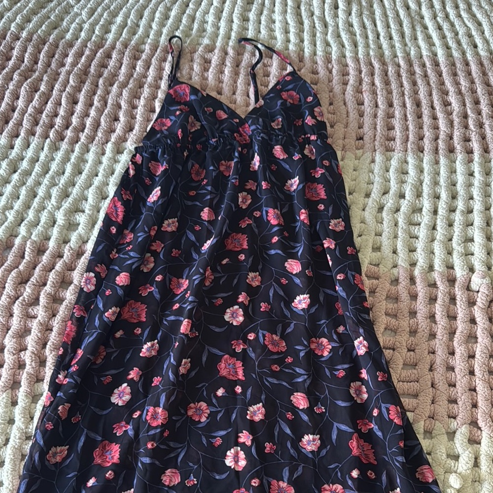 Forever 21 Floral Dress - Black and Pink